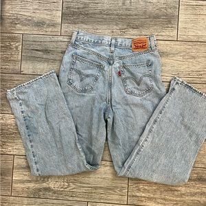Levi’s high waisted straight jeans